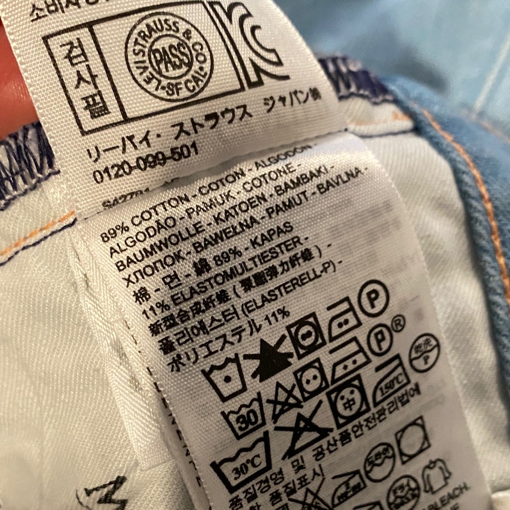 RARE Levi’s Made & Crafted Pins Skinny Light Wash Jeans 24 - Like New - Picture 8 of 8